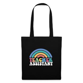 Substitute Teacher Teacher Assistant School - Stoffbeutel - Schwarz - Vorne