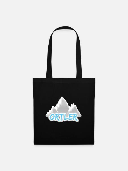 Berg Ortler - Stoffbeutel - Schwarz