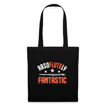Flûte transversale Flûte latérale soufflée - Sac en tissu - noir - Devant
