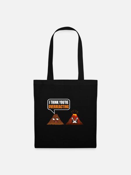 volcano - Tote Bag - black