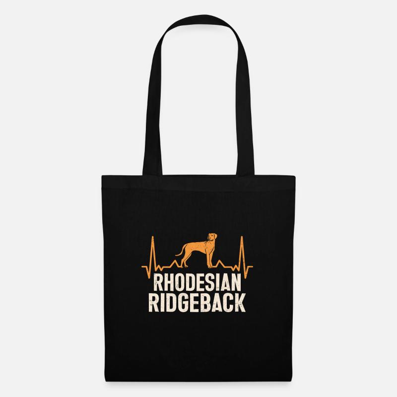 Rhodesian Ridgeback Hund - Stoffbeutel - Schwarz
