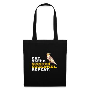 cockatiel cockatoo parrot bird gift - Tote Bag - black - Front