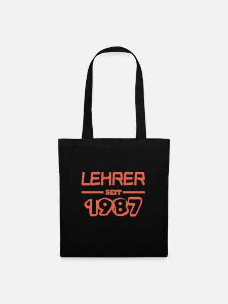 Lehrerin 1987 - Stoffbeutel - Schwarz