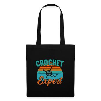 Crochet Expert / Häkeln - Tote Bag - black - Front
