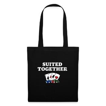 SUITed Together Poker Couples Poker Player Lovers - Tote Bag - black - Front