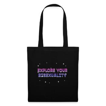 Explorez votre Bisexualité Bisexuelle LGBTQ Bi Pride - Sac en tissu - noir - Devant