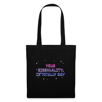 Bisexuality Is Totally Gay Bisexual LGBTQ Bi - Tote Bag - black - Front