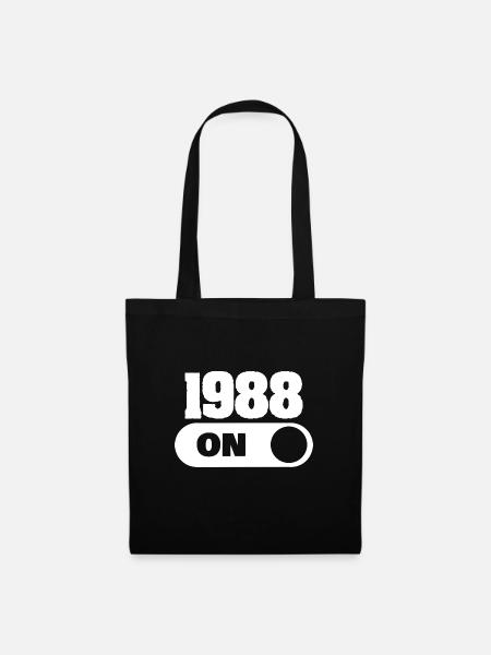 Jahr 1988 - Stoffbeutel - Schwarz