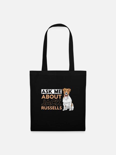 Jack Russell Terrier - Stoffbeutel - Schwarz