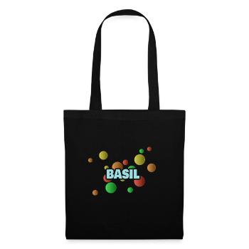 Geschenk für Basil - Stoffbeutel - Schwarz - Vorne