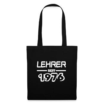 Lehrer 1976 - Stoffbeutel - Schwarz - Vorne