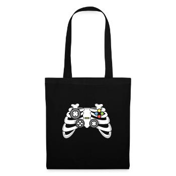 Halloween Skeleton Gaming Controller - Stoffbeutel - Schwarz - Vorne