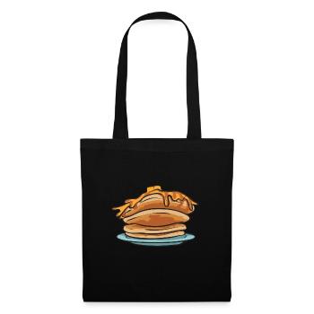 Crêpes Petit-déjeuner Crêpes - Sac en tissu - noir - Devant