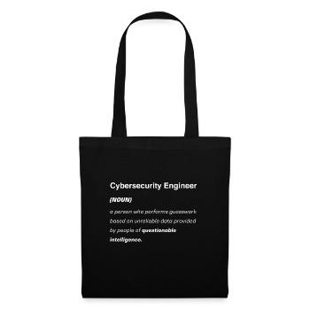 Cybersecurity Engineer Helpdesk Support Funny - Tote Bag - black - Front