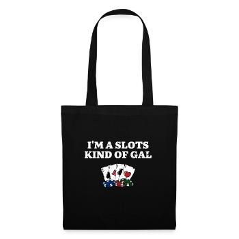 Slots Kind of Gal Casino Gambler Gambling Bettor - Tote Bag - black - Front