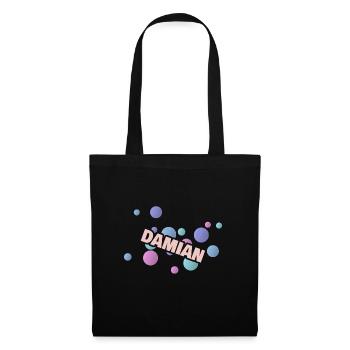 Cadeau Prénom Damian - Sac en tissu - noir - Devant