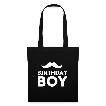 Cadeau d’anniversaire Boy Boy Beard - Sac en tissu - noir - Devant