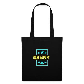 Geschenk für Benny - Stoffbeutel - Schwarz - Vorne