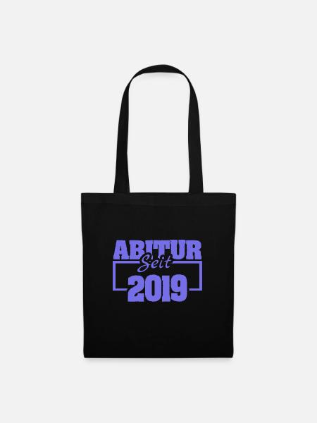 Abiturientin 2019 - Stoffbeutel - Schwarz