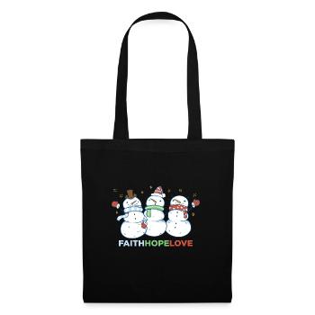 Religious Family Faith Hope Love Christmas - Tote Bag - black - Front