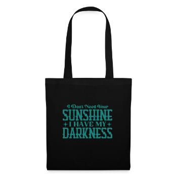 Gothique E Fille J’ai Mon Obscurité - Sac en tissu - noir - Devant