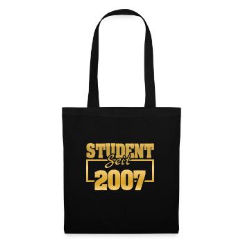 Student 2007 - Stoffbeutel - Schwarz - Vorne