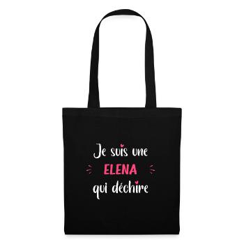 Elena - Sac en tissu - noir - Devant