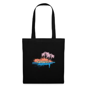 Geschenk für Barbados - Stoffbeutel - Schwarz - Vorne