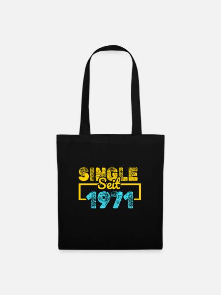 Single 1971 - Stoffbeutel - Schwarz