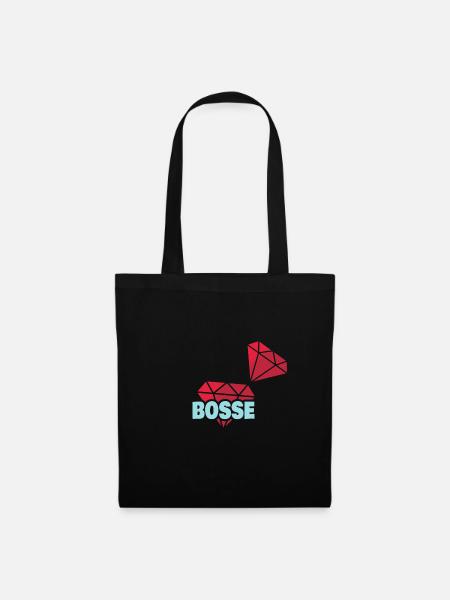Bosse als Kostbar - Stoffbeutel - Schwarz