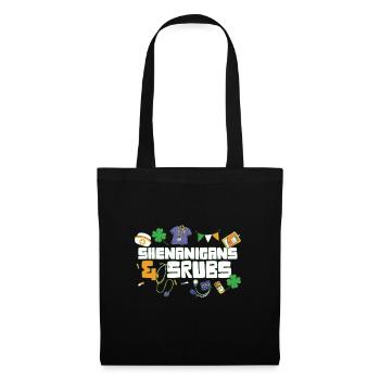 Shenanigans & Scrubs Infirmière urgente Médecin St. - Sac en tissu - noir - Devant