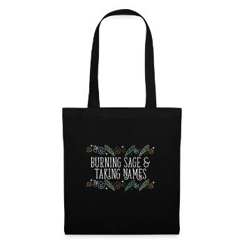 Burning Sage & Taking Names Smudge Sticks - Tote Bag - black - Front