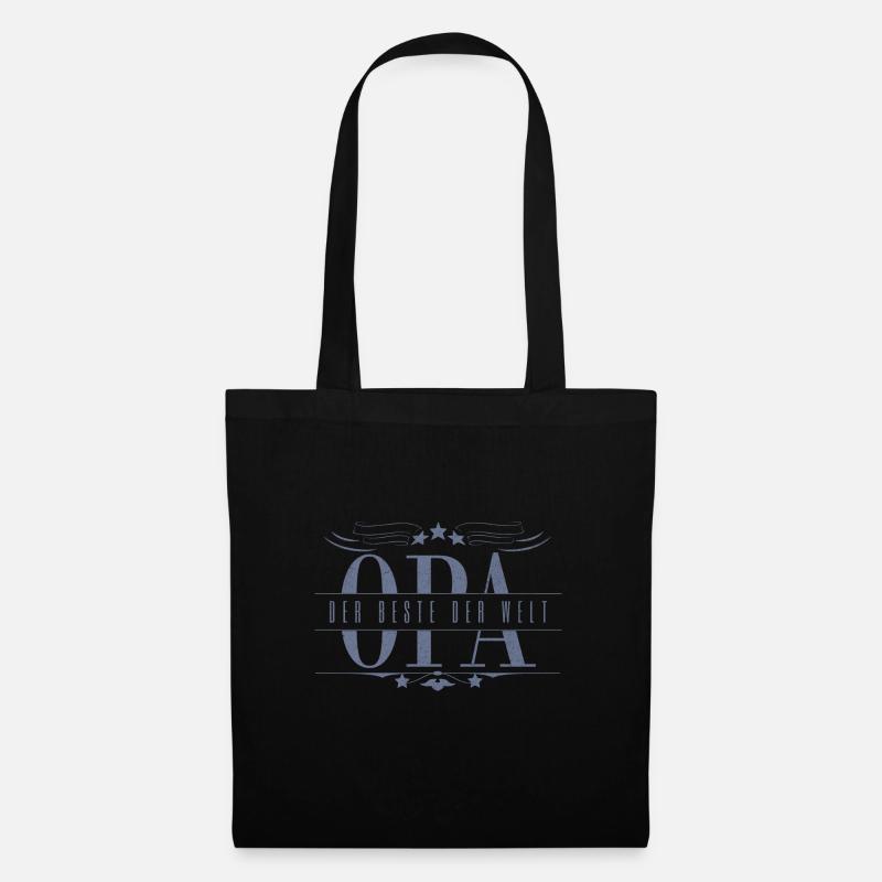 Opa der beste der Welt Geschenk zum Geburtstag - Stoffbeutel - Schwarz