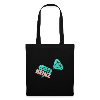 Opa Heinz - Stoffbeutel - Schwarz - Vorne