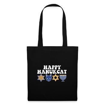 Juif Hanoukka Hanukcat Étoile De David Menorah - Sac en tissu - noir - Devant