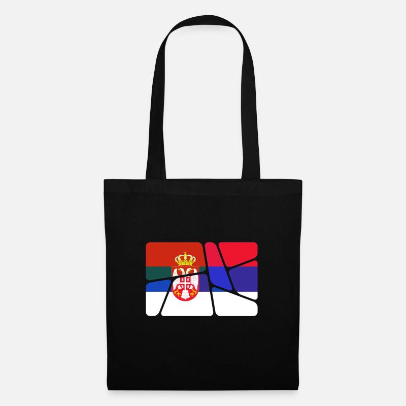 Serbie Serbie - Sac en tissu - noir
