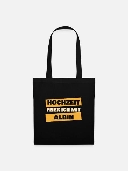 Albin als JGA - Stoffbeutel - Schwarz