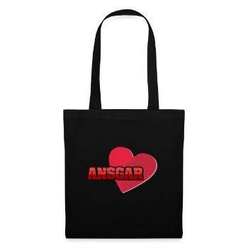 Ansgar as a first name - Tote Bag - black - Front