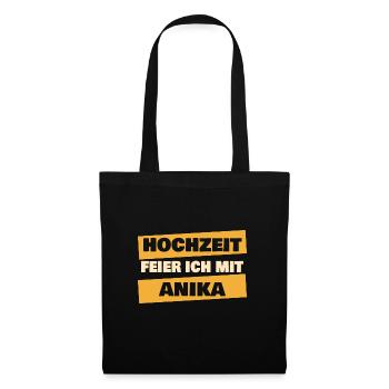 Anika as a bachelor party - Tote Bag - black - Front