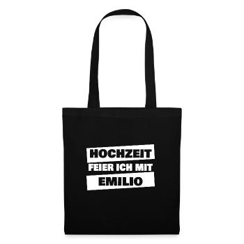 Emilio - Stoffbeutel - Schwarz - Vorne