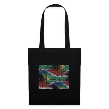 Afrique du Sud - art design - Sac en tissu - noir - Devant