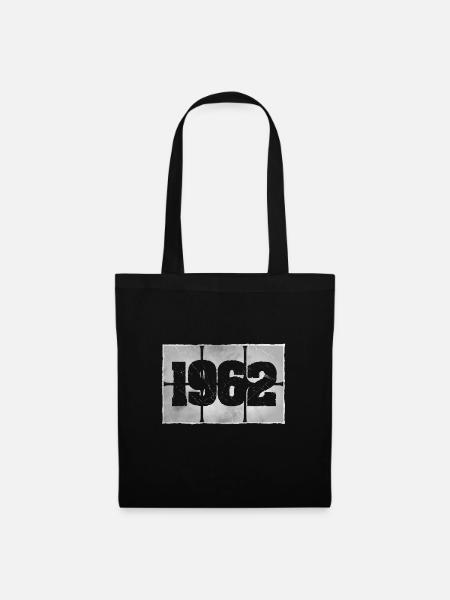 Né en 1962 - Sac en tissu - noir