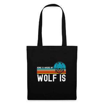 Wolf - Sac en tissu - noir - Devant