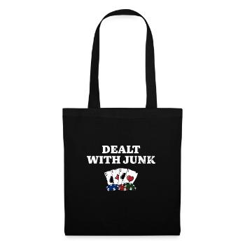 Dealt with Junk Gambler Poker Gambling Poker - Tote Bag - black - Front