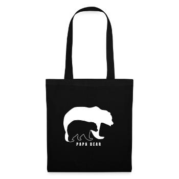 Papa Bear Father Best Dad Gift - Tote Bag - black - Front