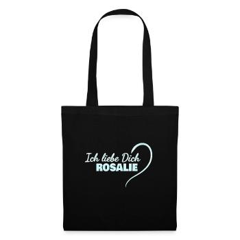 Geschenk für Rosalie - Stoffbeutel - Schwarz - Vorne
