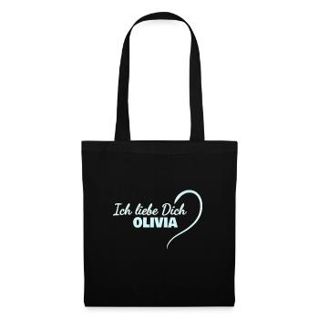 Love You Olivia - Tote Bag - black - Front