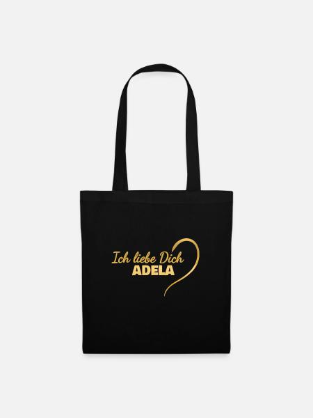 Geschenk für Adela - Stoffbeutel - Schwarz