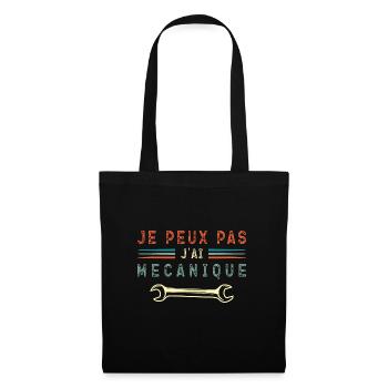 Je Peux Pas J ai Mécanique - Sac en tissu - noir - Devant