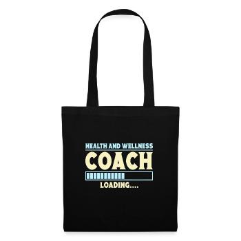 Fitness Motivation Musculation Coach de santé Gym - Sac en tissu - noir - Devant